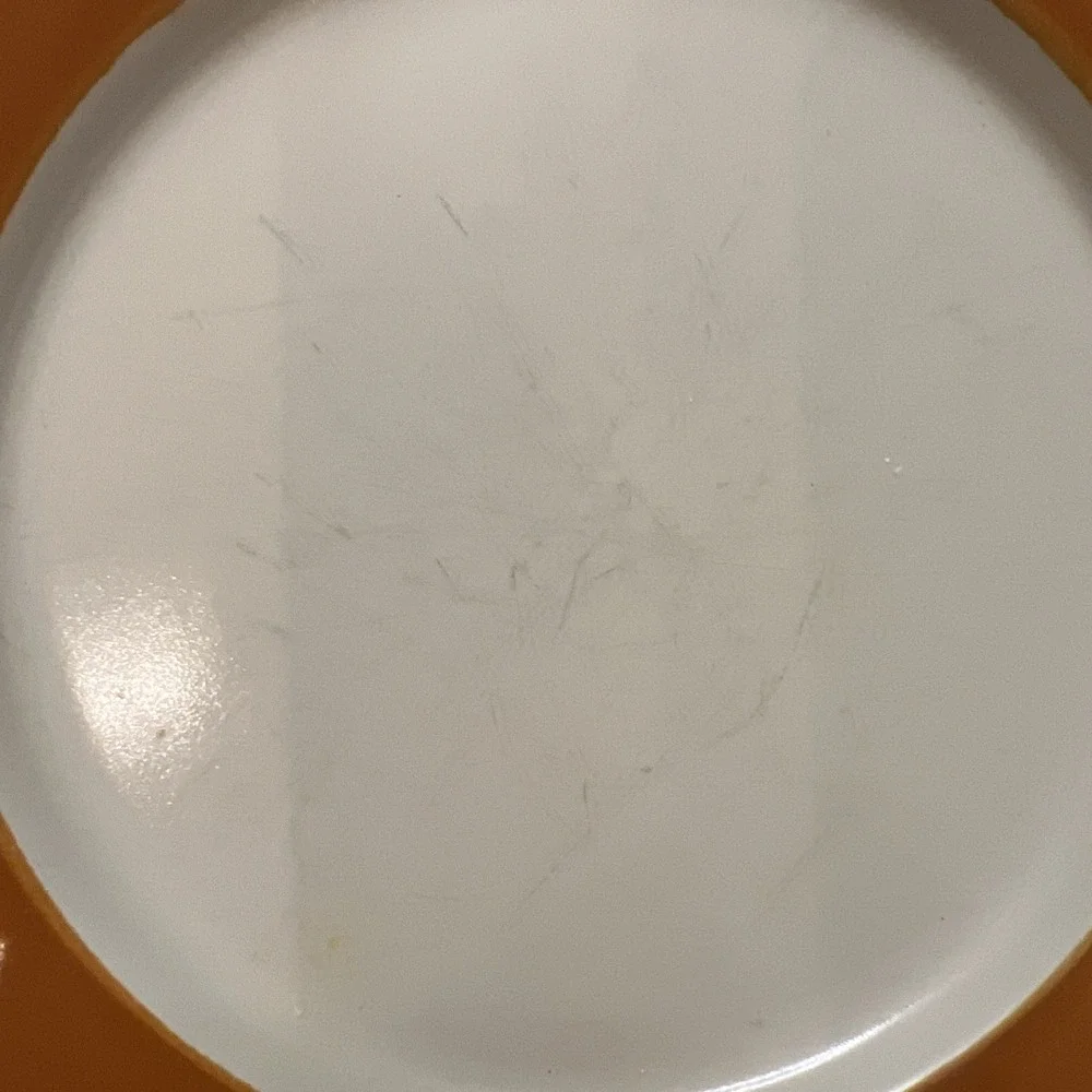 Vtg Pottery Barn Dune Persimmon Salad Plates 4 Retro MCM Boho Replacement